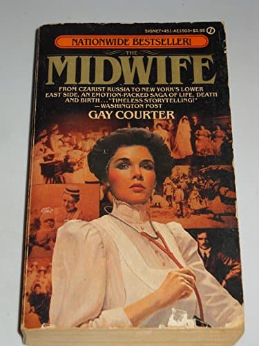 Book cover for The Midwife by Courter, Gay