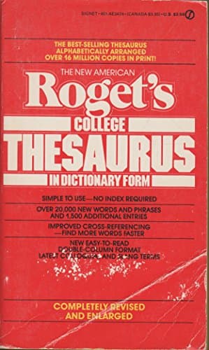Book cover for The New American Roget's College Thesaurus In Dictionary Form by Morehead, Philip D.