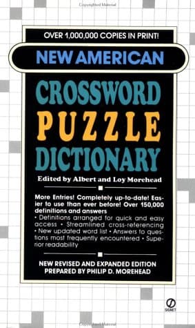 Book cover for The New American Crossword Puzzle Dictionary: Revised Edition by Morehead, Albert H.
