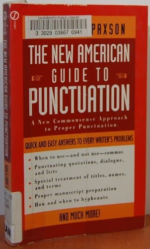 Book cover for The New American Guide to Punctuation by Paxson, William C.