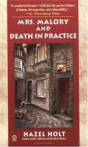 Book cover for Mrs. Malory and Death in Practice (Mrs. Malory Mystery) by Holt, Hazel