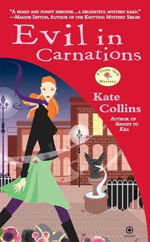 Book cover for Evil in Carnations (Flower Shop Mysteries, No. 8) by Collins, Kate