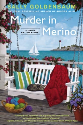 Book cover for Murder in Merino: A Seaside Knitters Mystery by Goldenbaum, Sally