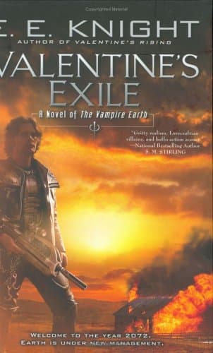 Book cover for Valentine's Exile (Vampire Earth, Book 5) by Knight, E.E.