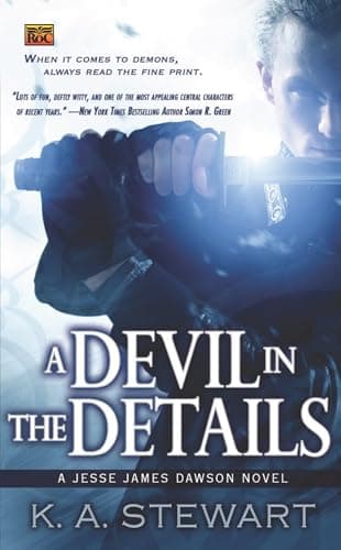Book cover for A Devil in the Details: A Jesse James Dawson Novel (Jesse Dawson) by Stewart, K. A.