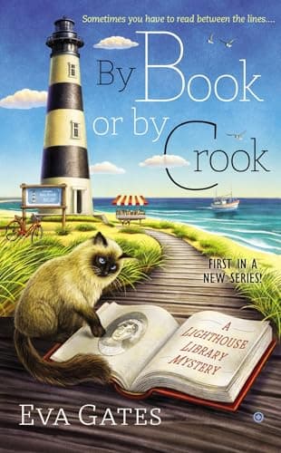 Book cover for By Book or By Crook (A Lighthouse Library Mystery) by Gates, Eva