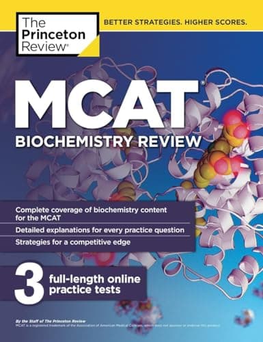 Book cover for MCAT Biochemistry Review (Graduate School Test Preparation) by The Princeton Review