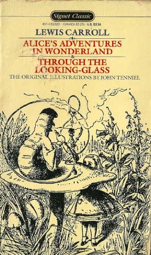 Book cover for Alice's Adventures in Wonderland and Through the Looking Glass by Lewis Carroll