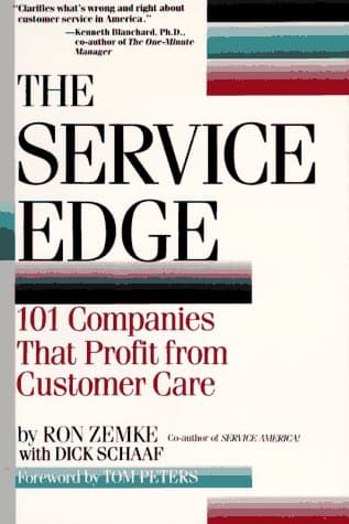 Book cover for The Service Edge: 101 Companies That Profit from Customer Care by Zemke, Ron