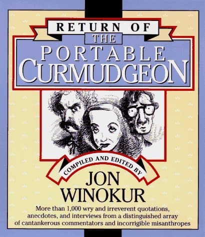 Book cover for Return of the Portable Curmudgeon by Jon Winokur