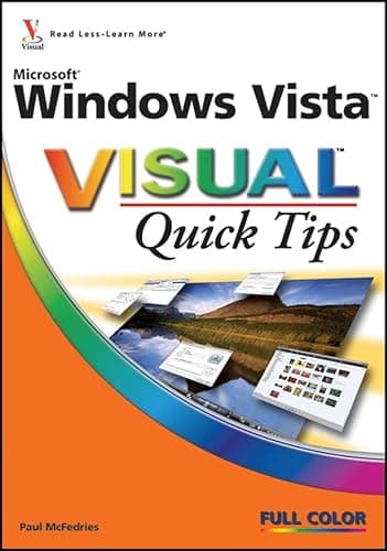 Book cover for Microsoft Windows Vista Visual Quick Tips by McFedries, Paul