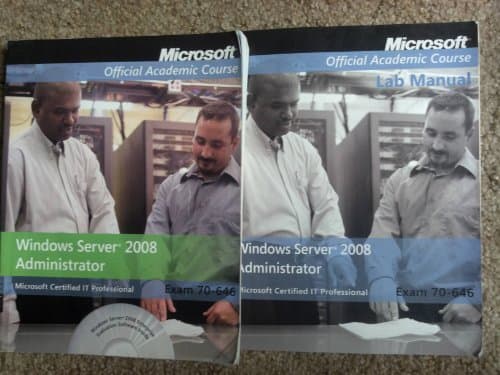 Book cover for Exam 70-646: Windows Server 2008 Administrator by Microsoft Official Academic Course