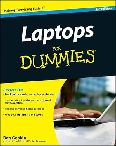 Book cover for Laptops For Dummies by Gookin, Dan