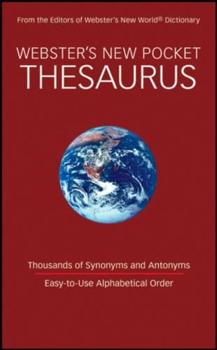Book cover for Webster's New Pocket Thesaurus by Null Laird