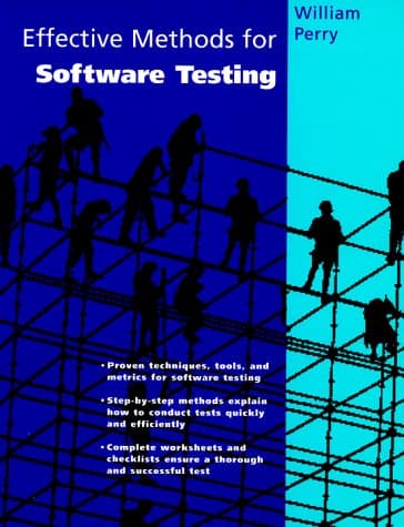 Book cover for Effective Methods for Software Testing by Perry, William E.