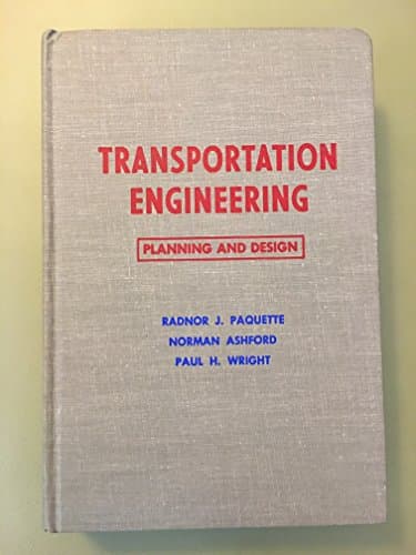 Book cover for Transportation Engineering Planning and Design by Paquette