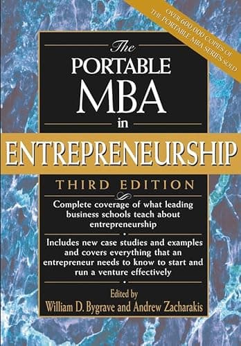 Book cover for The Portable MBA in Entrepreneurship by Bygrave, William D.