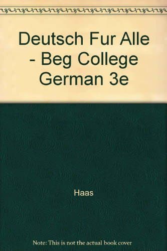 Book cover for Deutsch Fur Alle: Beginning College German - A Comprehensive Approach by Haas, Werner