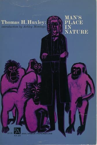 Book cover for Thomas H. Huxley: Man's Place in Nature by Huxley, Thomas H.