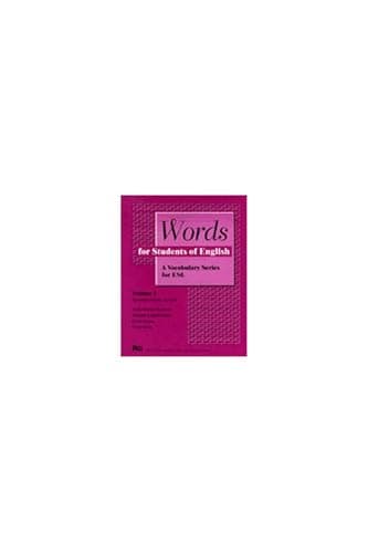 Book cover for Words for Students of English : A Vocabulary Series for ESL, Vol. 3 (Pitt Series in English As a Second Language) (Volume 3) by Rogerson, Holly Deemer
