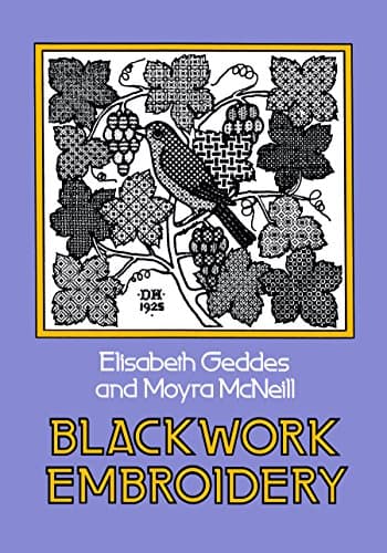 Book cover for Blackwork Embroidery (Dover Crafts: Embroidery & Needlepoint) by Geddes, Elizabeth