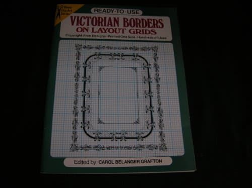 Book cover for Ready-To-Use Victorian Borders on Layout Grids (Dover Clip-Art Series) by Grafton, Carol Belanger