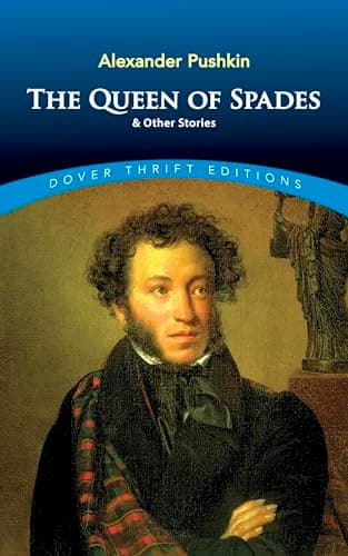 Book cover for The Queen of Spades and Other Stories (Dover Thrift Editions: Short Stories) by Alexander Pushkin