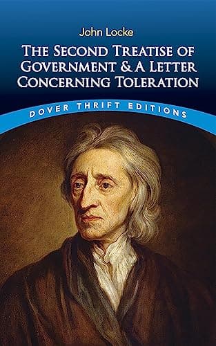 Book cover for The Second Treatise of Government and A Letter Concerning Toleration (Dover Thrift Editions: Political Science) by John Locke