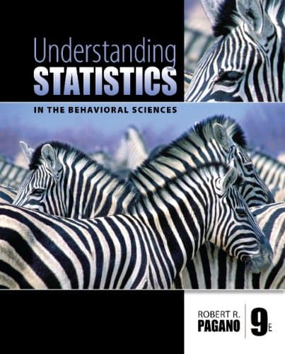 Study Guide for Pagano’s Understanding Statistics in the Behavioral Sciences, 9th