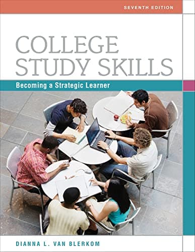 Book cover for College Study Skills: Becoming a Strategic Learner by Van Blerkom, Dianna