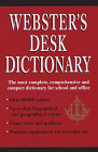Book cover for Webster's Desk Dictionary by Rh Value Publishing