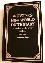 Book cover for Websters New World Dictionary Of American Language by Rh Value Publishing