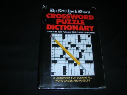 Book cover for New York Times Crossword Puzzle Dictionary by Tom Pulliam