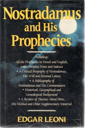 Book cover for Nostradamus and His Prophecies by Leoni, Edgar