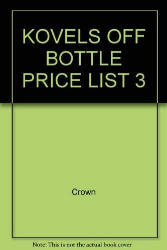 Book cover for Kovels Off Bottle Price List 3 by Crown