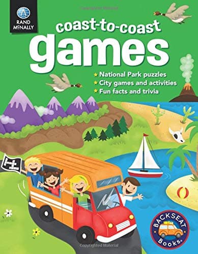 Book cover for Coast-to-Coast Games (Backseat Books) by Rand McNally
