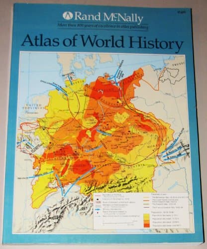 Book cover for Atlas of World History by Rand McNally