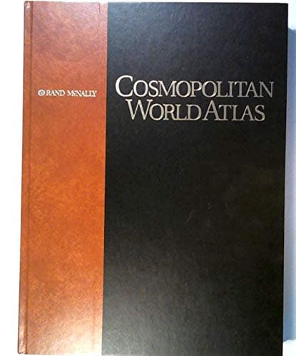 Book cover for Cosmopolitan World Atlas by Rand McNally & Company
