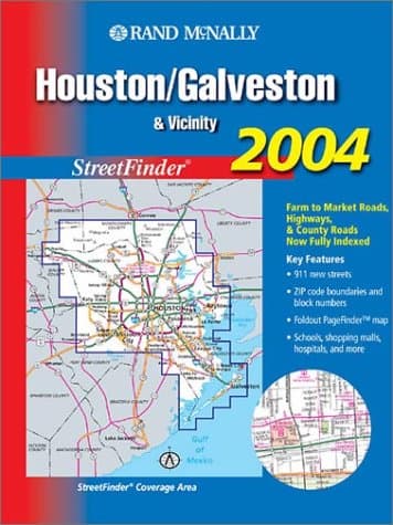 Book cover for Rand McNally Houston/Galveston & Vicinity : Streetfinder by Rand McNally & Company