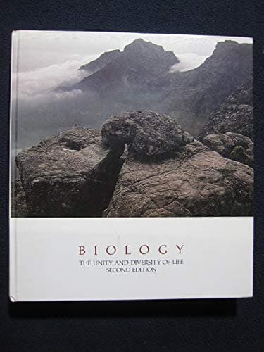 Book cover for Biology: The unity and diversity of life by Starr, Cecie