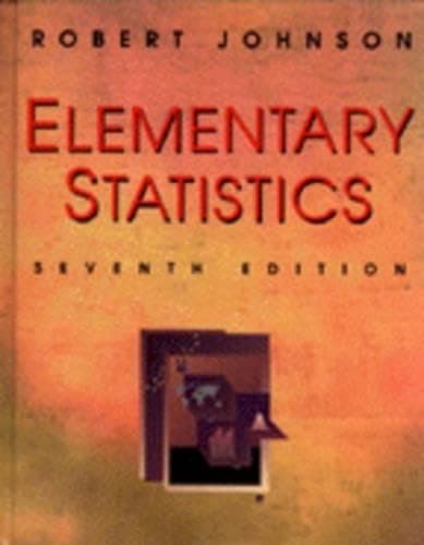 Book cover for Elementary Statistics by Johnson, Robert R.