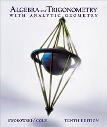 Book cover for Algebra and Trigonometry With Analytic Geometry by Swokowski, Earl