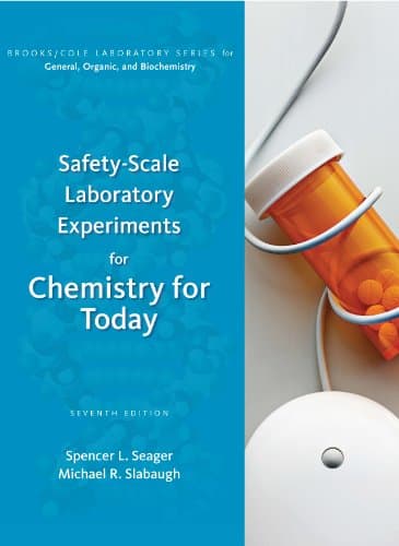 Book cover for Safety-Scale Laboratory Experiments for Chemistry for Today (Brooks/ Cole Laboratory Series for General, Organic, and Biochemistry) by Seager, Spencer L.