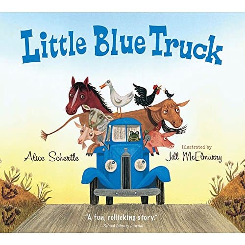 Book cover for Little Blue Truck board book by Schertle, Alice