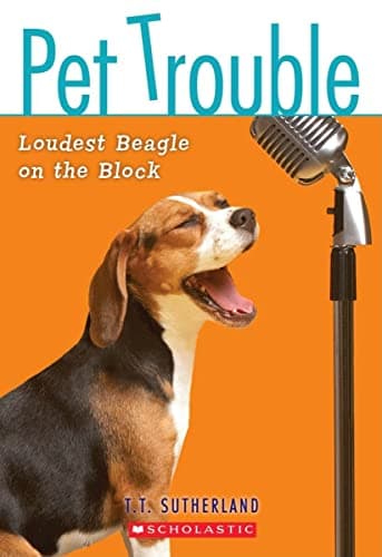 Book cover for Pet Trouble #2: Loudest Beagle On the Block by Sutherland, Tui T.