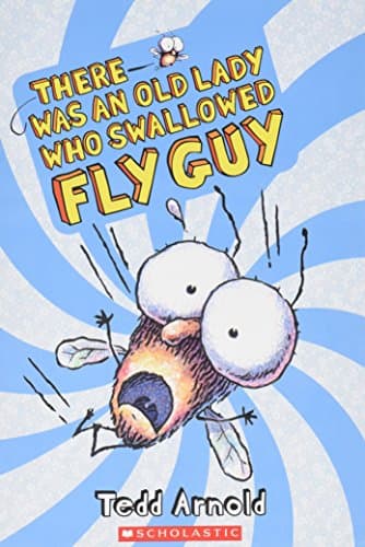 Book cover for There Was an Old Lady Who Swallowed Fly Guy by Tedd Arnold