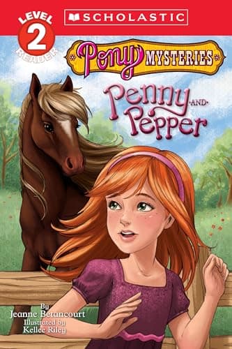 Book cover for Pony Mysteries #2: Penny and Pepper (Scholastic Reader, Level 2) by Betancourt, Jeanne