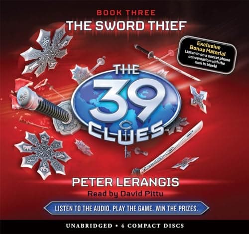 Book cover for The Sword Thief (The 39 Clues, Book 3) - Audio Library Edition by Lerangis, Peter