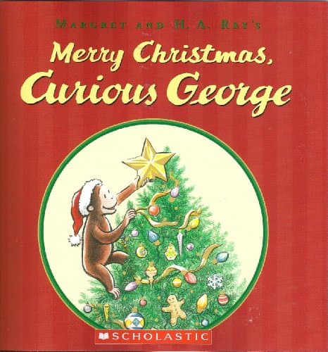 Book cover for Merry Christmas, Curious George by Margaret Rey