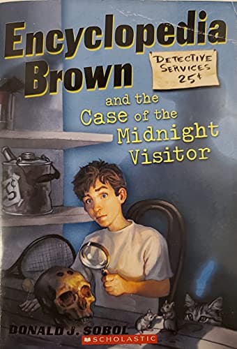 Book cover for Encyclopedia Brown and the Case of the Midnight Visitor by Sobol, Donald J.